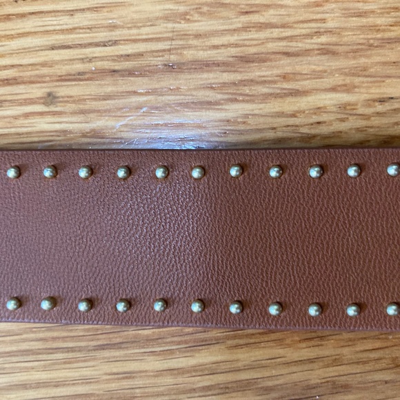 NWOT Tarnish brand Leather Belt (gold details) - Picture 3 of 3